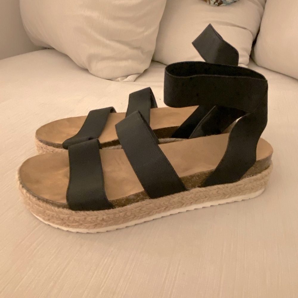 Black Espadrilles Sandals